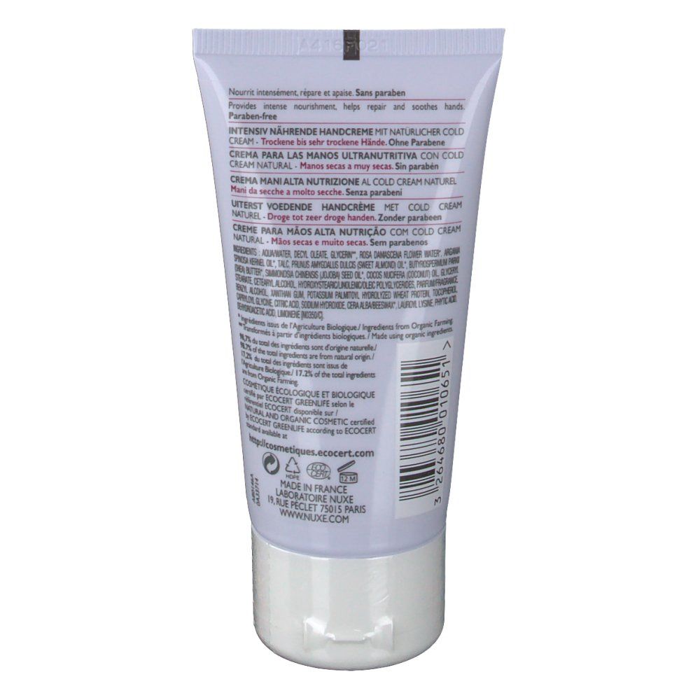 Bio Beauté Coldcream Crème Pour Les Mains Nourrissante Haute