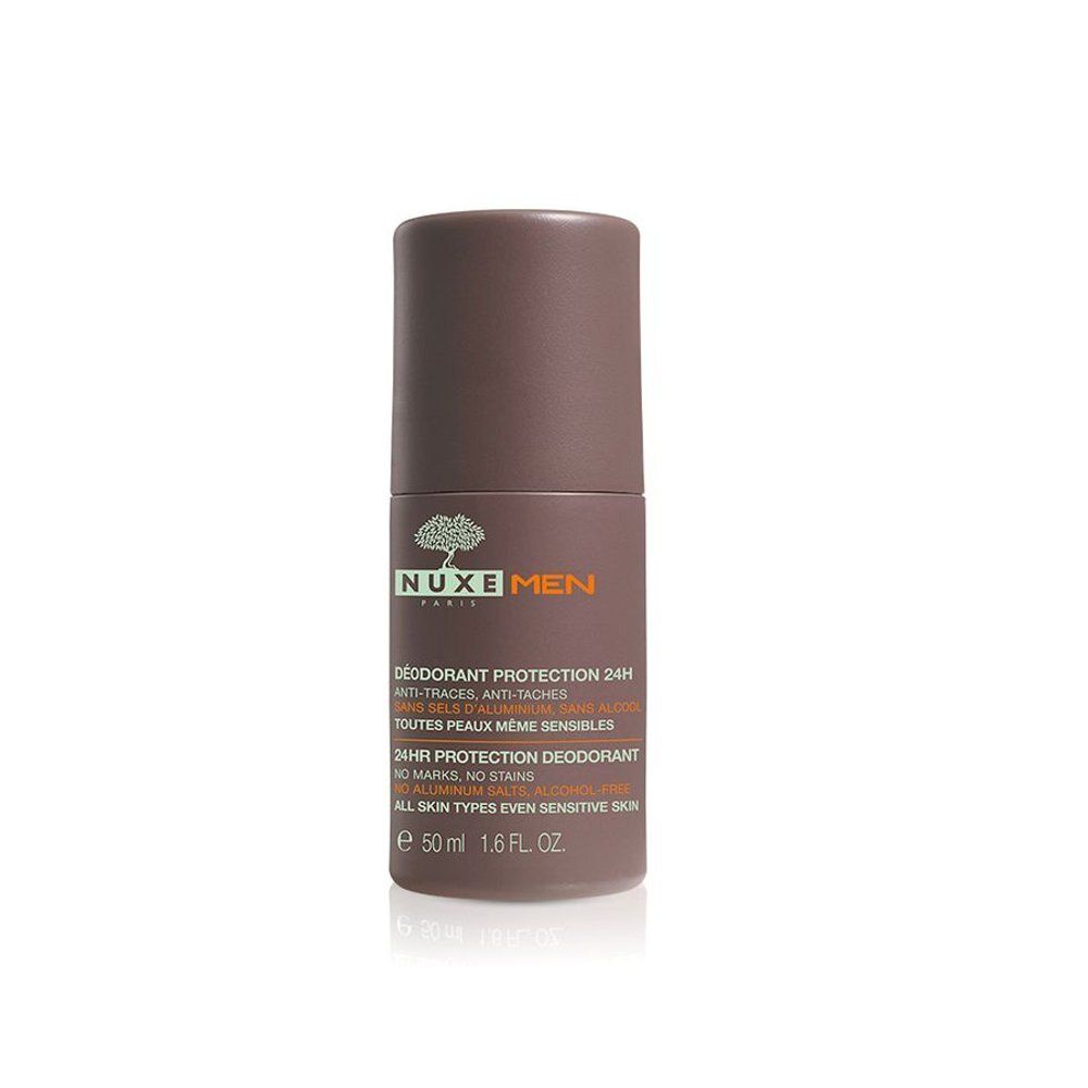 Een Nuxe Men Deodorant Protection 24H roll-on, bruine verpakking, 50ml.