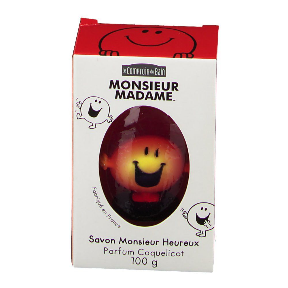 Le Comptoir du Bain Monsieur Madame Savon Monsieur Heureux Coquelicot
