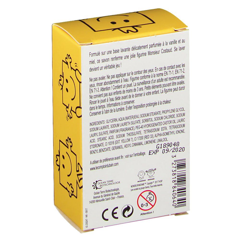 Le Comptoir du Bain Monsieur Madame Savon Monsieur Costaud Vanille - Miel