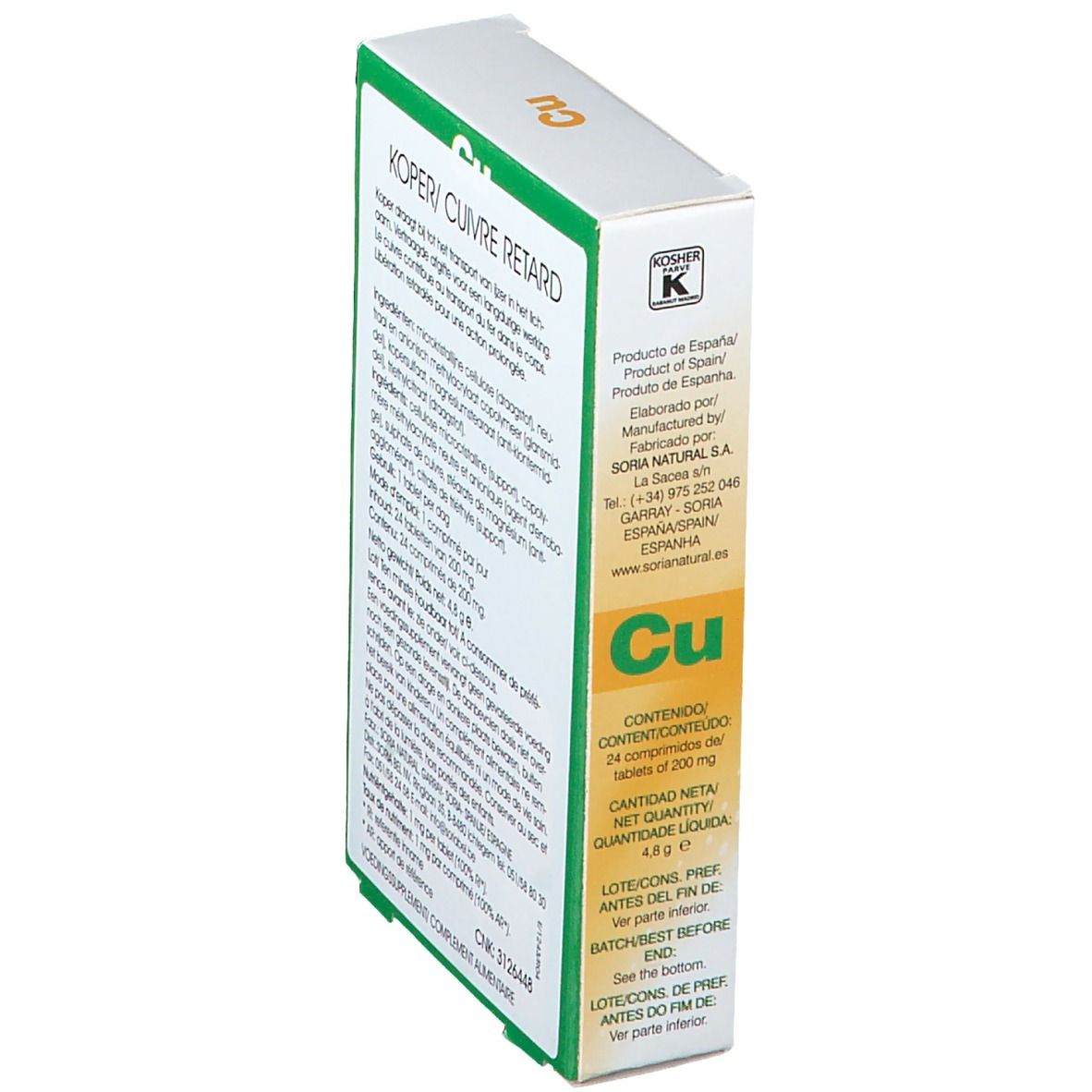 Soria Natural® Koper 1 mg