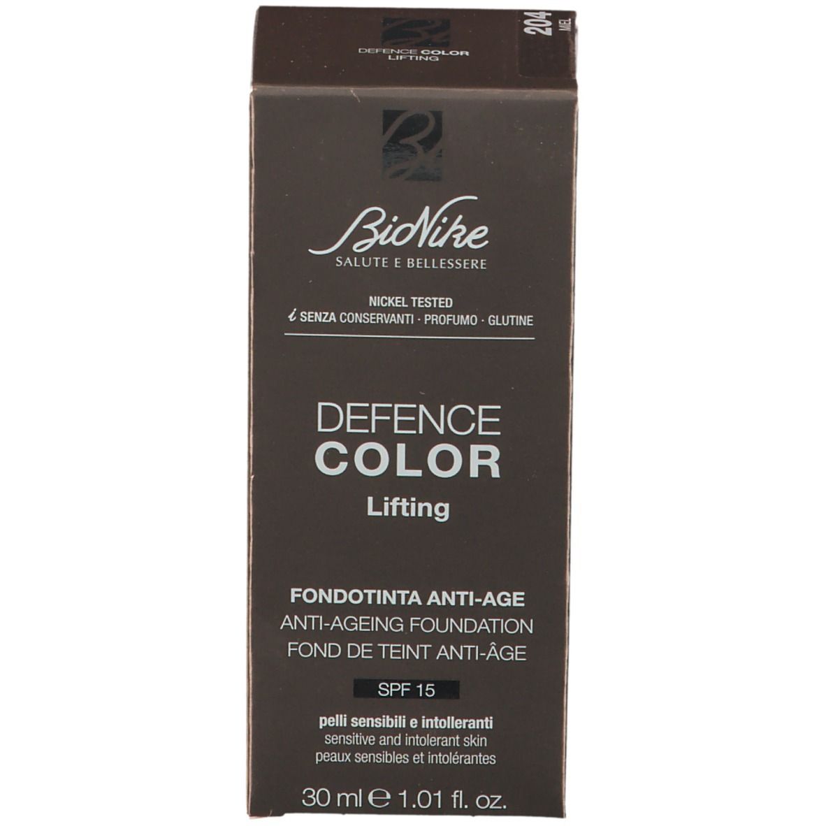 BioNike Defence Color Lifting Foundation 204 Miel