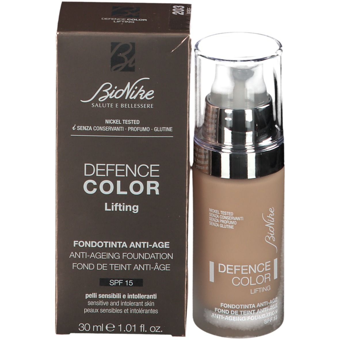 BioNike Defence Color Lifting Foundation 203 Beige