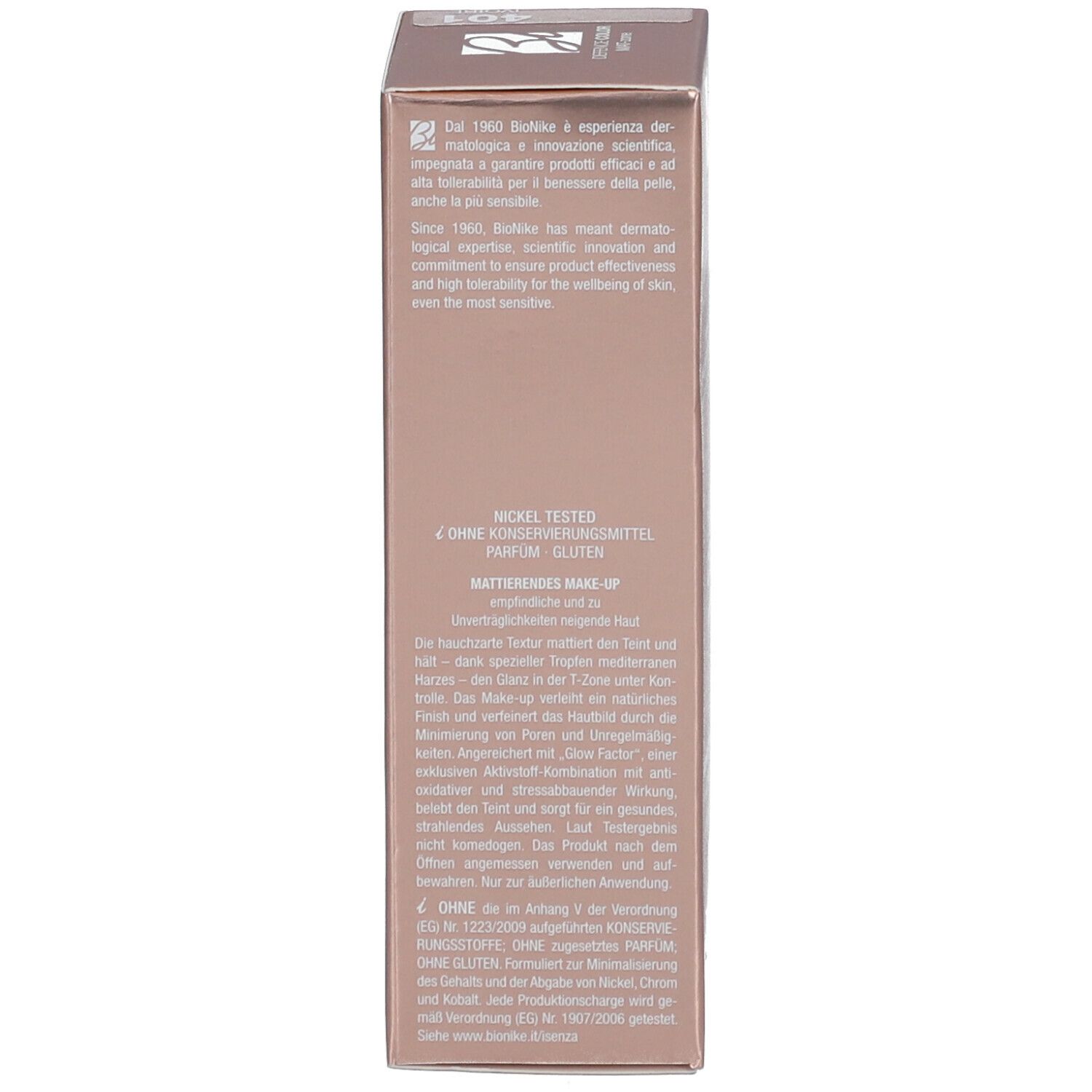 BioNike Defence Color Mat-Zone Foundation SPF15 401 Ivory