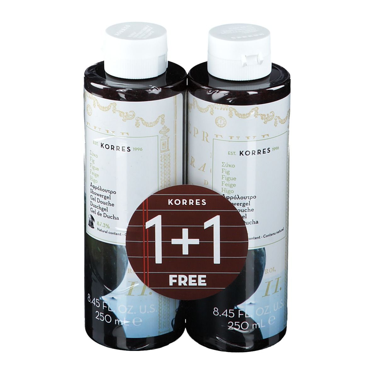 Korres Figue Gel Douche 1+1 GRATUIT