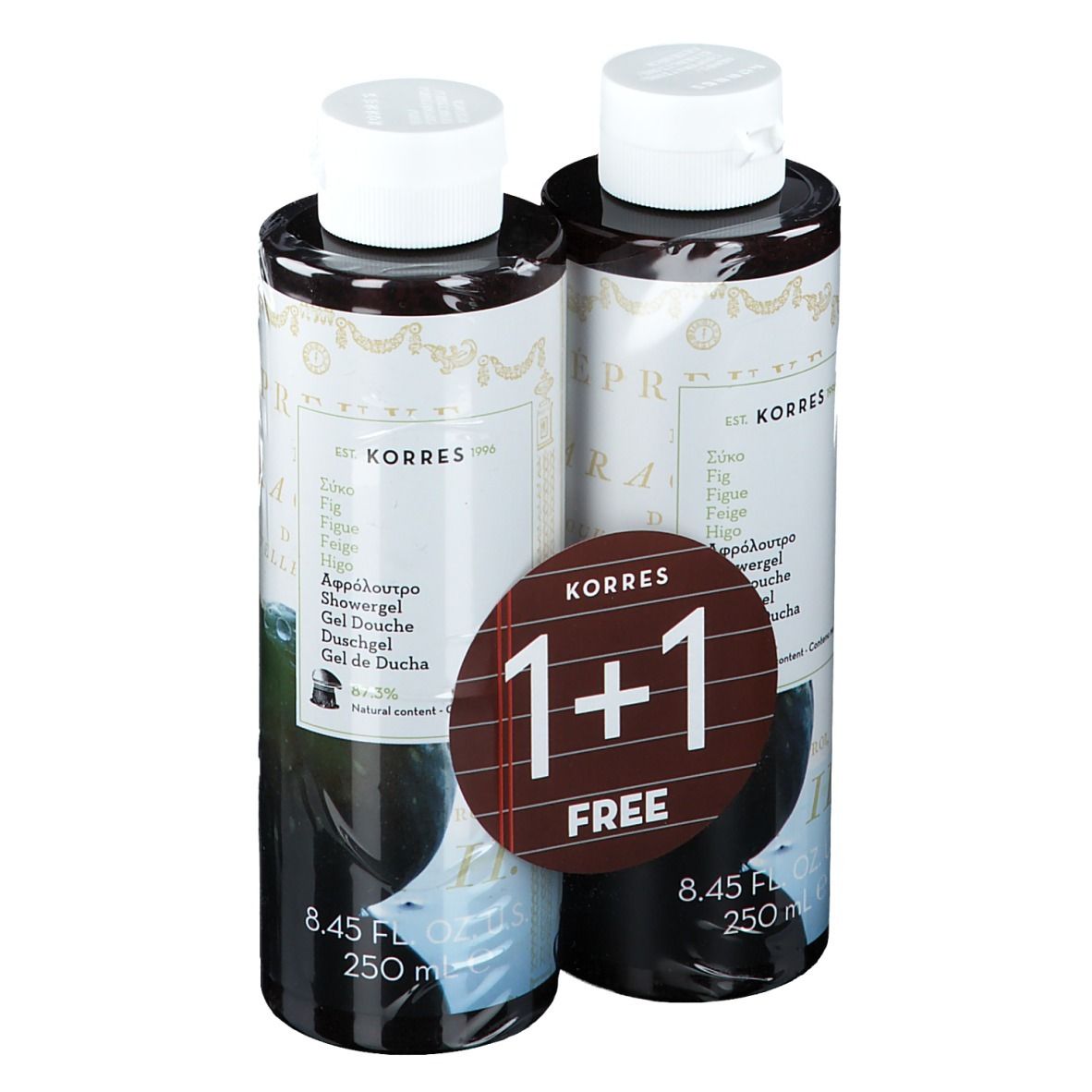 Korres Figue Gel Douche 1+1 GRATUIT