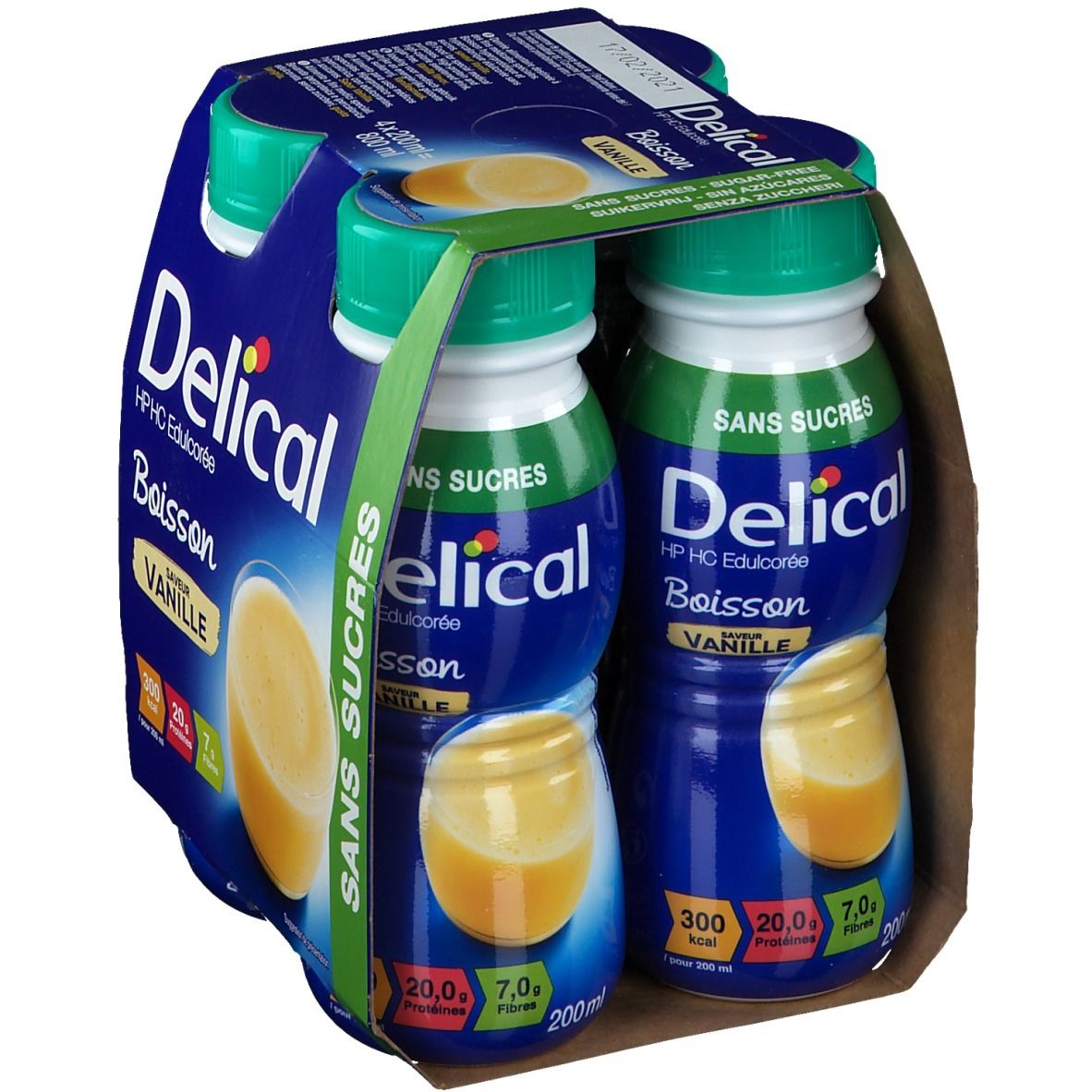 Delical Boisson au Lait hp-hc Vanille Sans Sucre