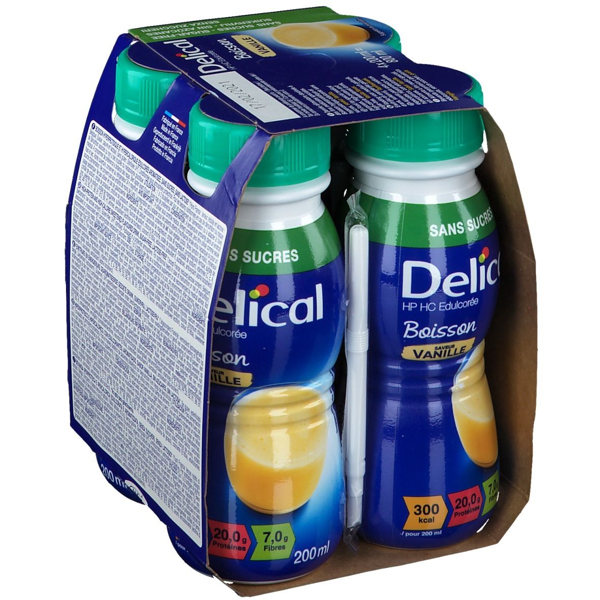 Delical Boisson au Lait hp-hc Vanille Sans Sucre