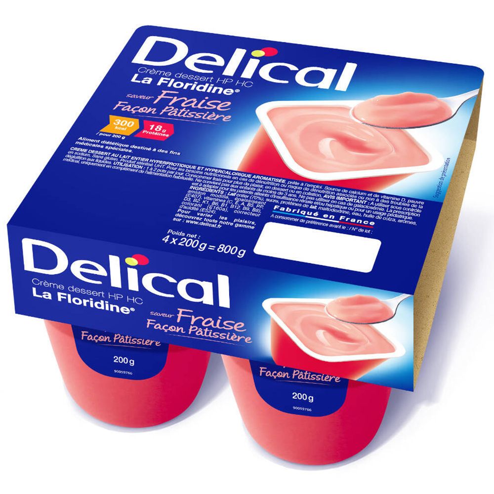 Delical Crem Dessert La Floridine Fraise