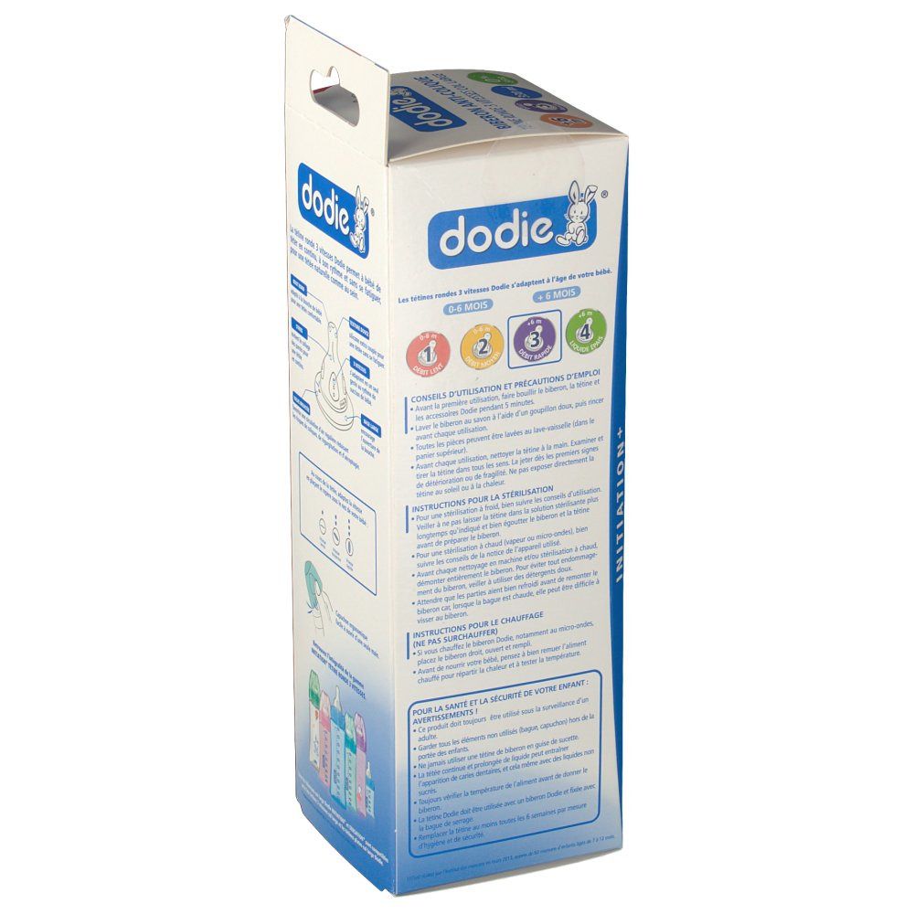 Dodie Zuigfles Evolution+ Lagoon Zuigspeen 3 Gat