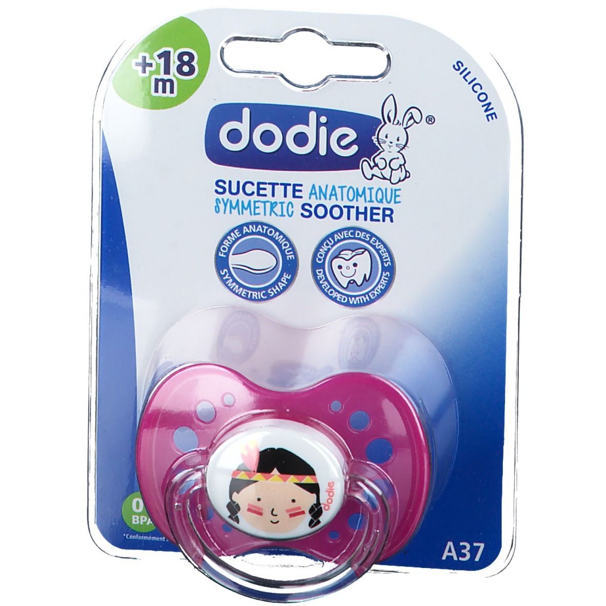Dodie® Siliconen Fopspeen voor Overdag vanaf 18 Maanden