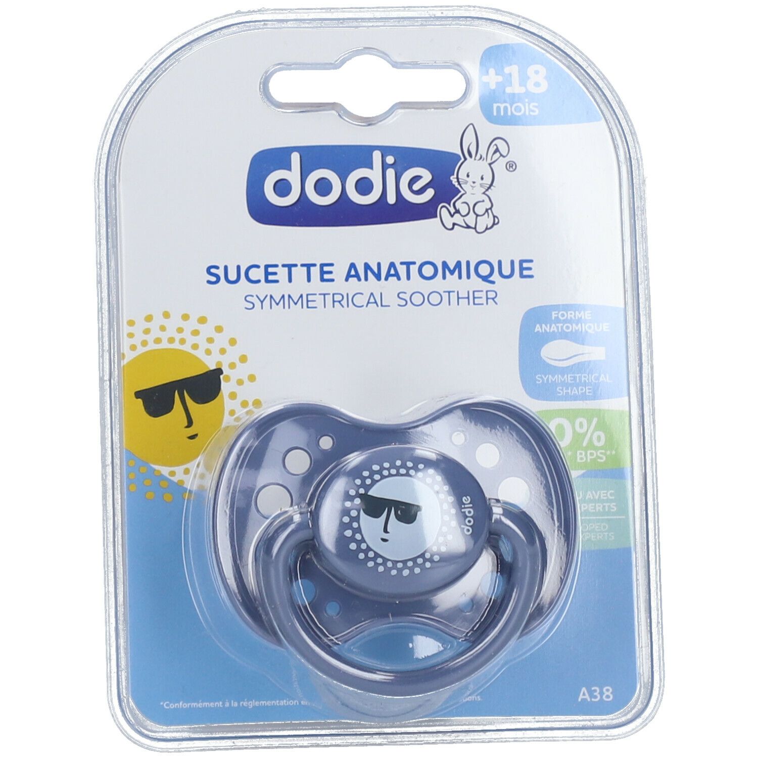 Dodie Sucette Silicone Garçon Jour +18M
