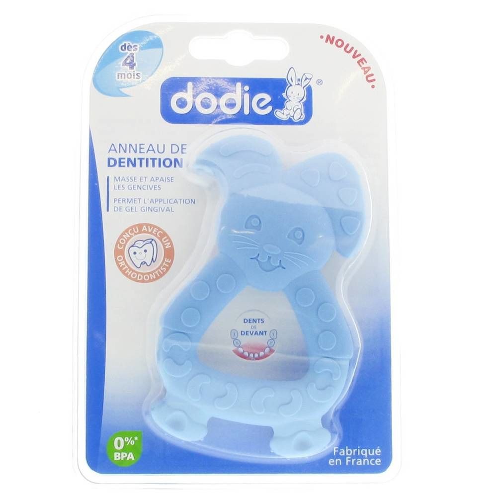 Dodie Bijtring Konijn Blauw