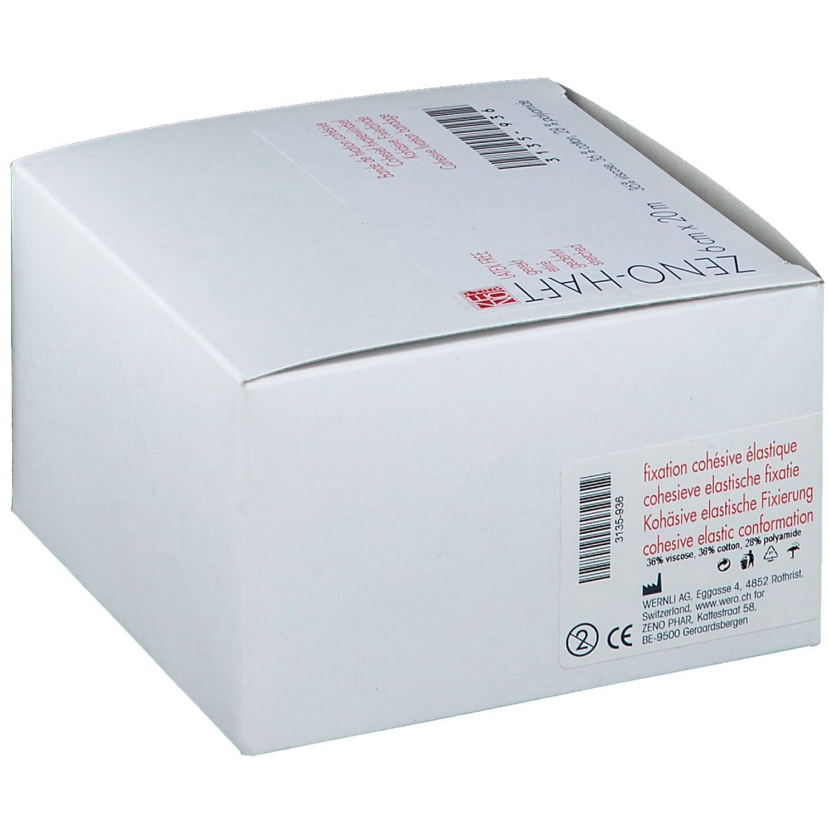 Zeno-Haft Cohesieve Windel Elastisch Latex Free 6cmx20m