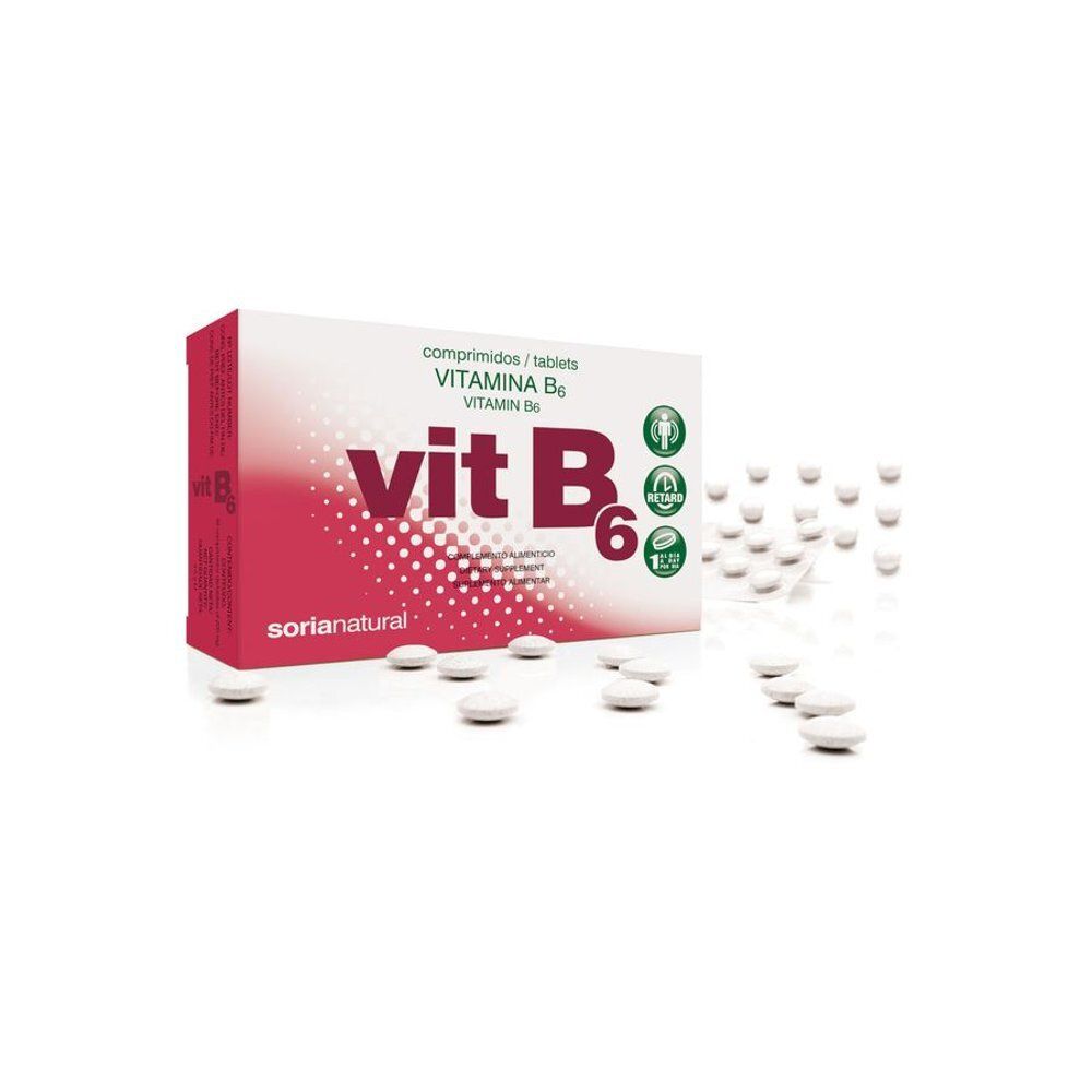Boîte de comprimés. Inscription: Vit B6. Comprimés dispersés.