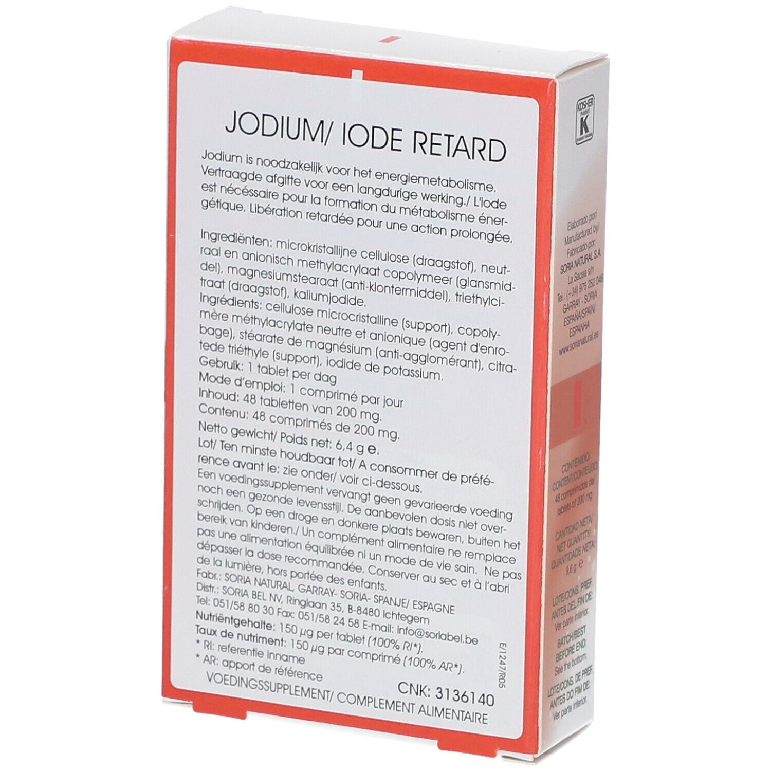 Soria Natural® Iodo jodium retard 200 mcg