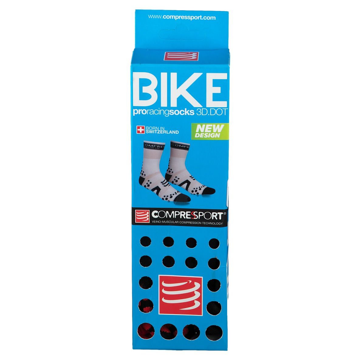 Compressport Proracing Chaussettes Bicyclette BL/RE Taille 5