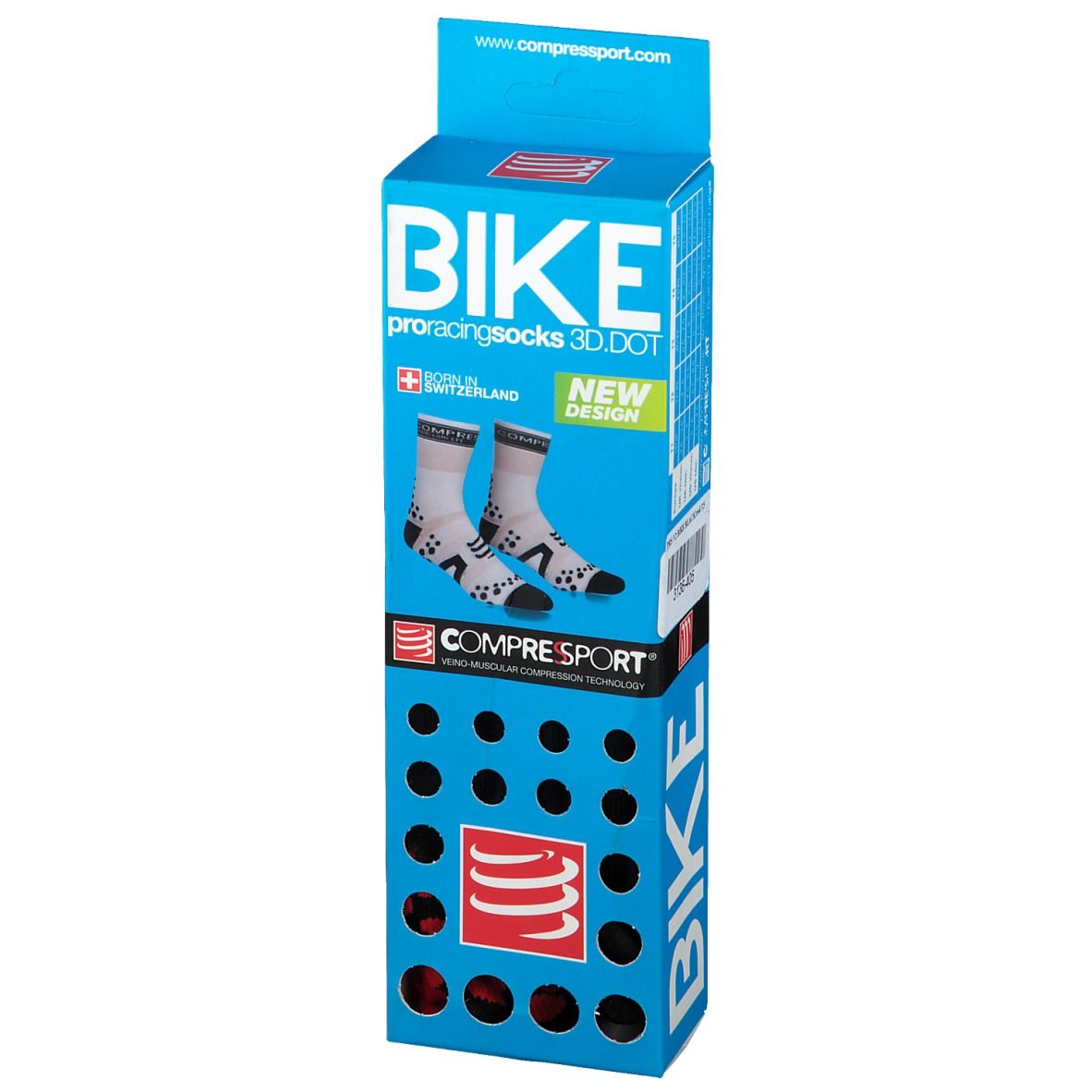 Compressport Proracing Chaussettes Bicyclette BL/RE Taille 5