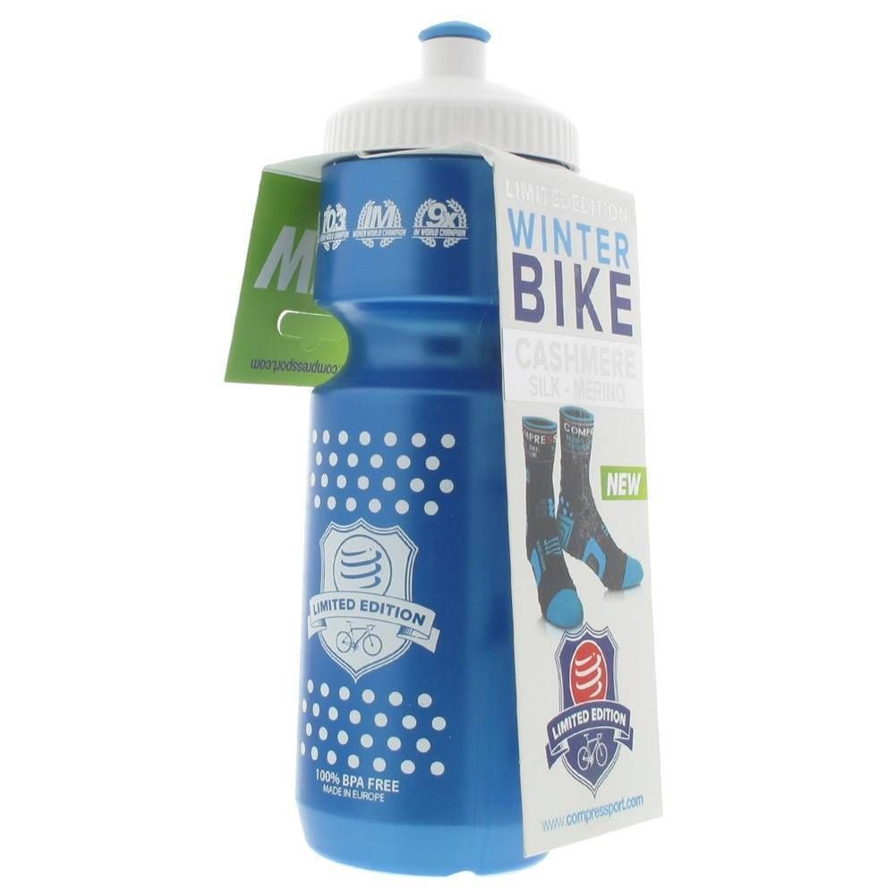 Compressport Winter Fietssokken BL/OR Maat 5