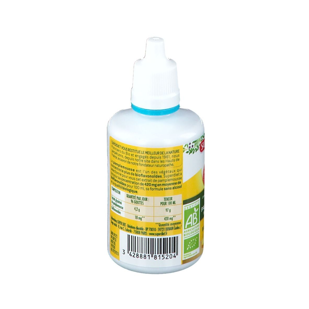 Superdiet Extrait de Pépins de Pamplemousse 400mg