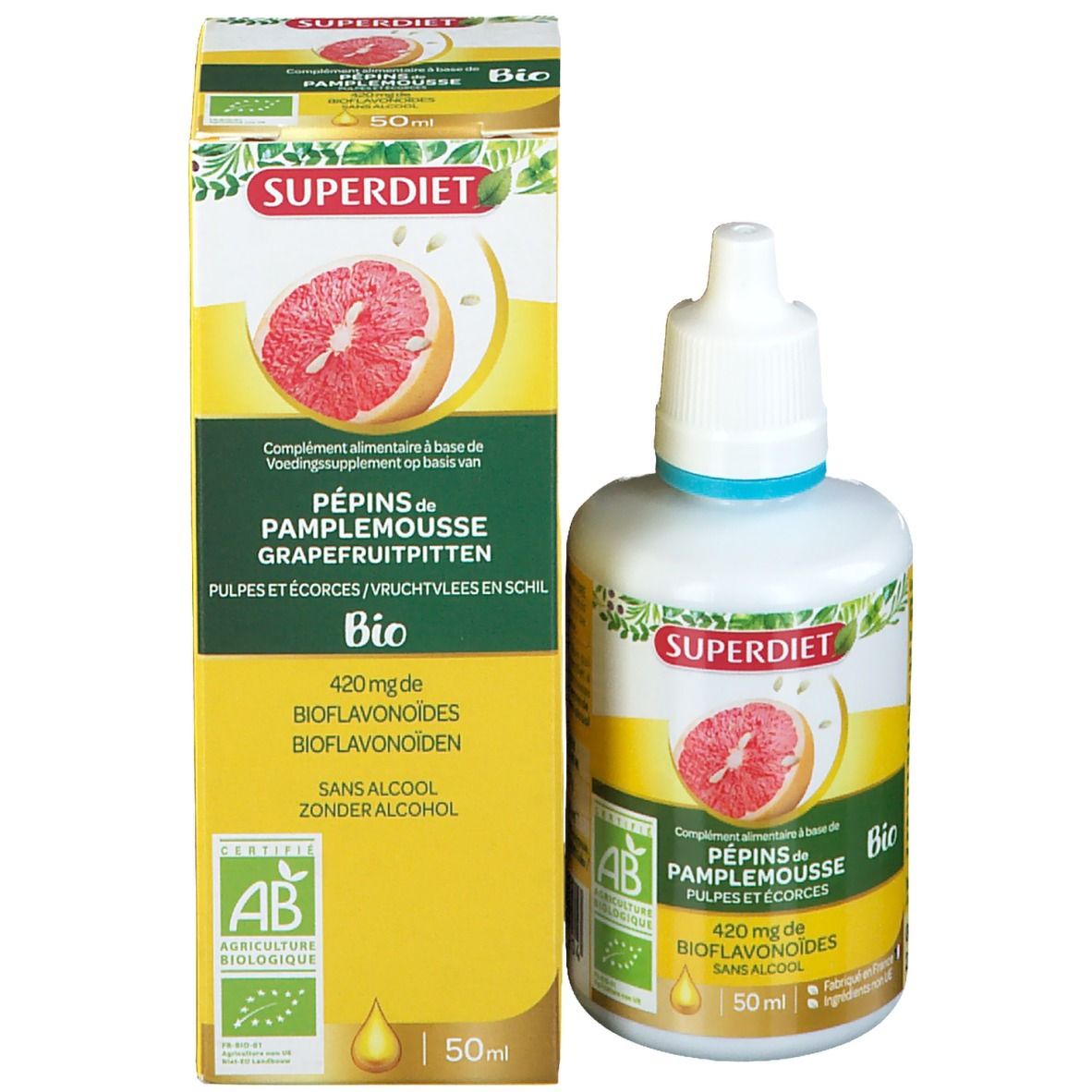 Superdiet Extrait de Pépins de Pamplemousse 400mg