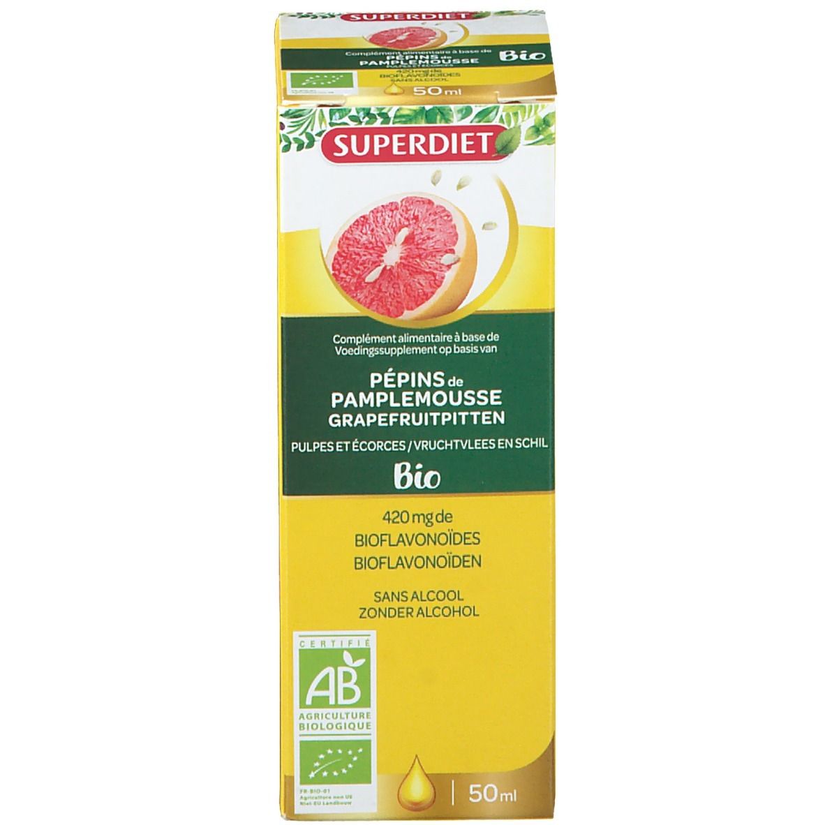 Superdiet Extrait de Pépins de Pamplemousse 400mg