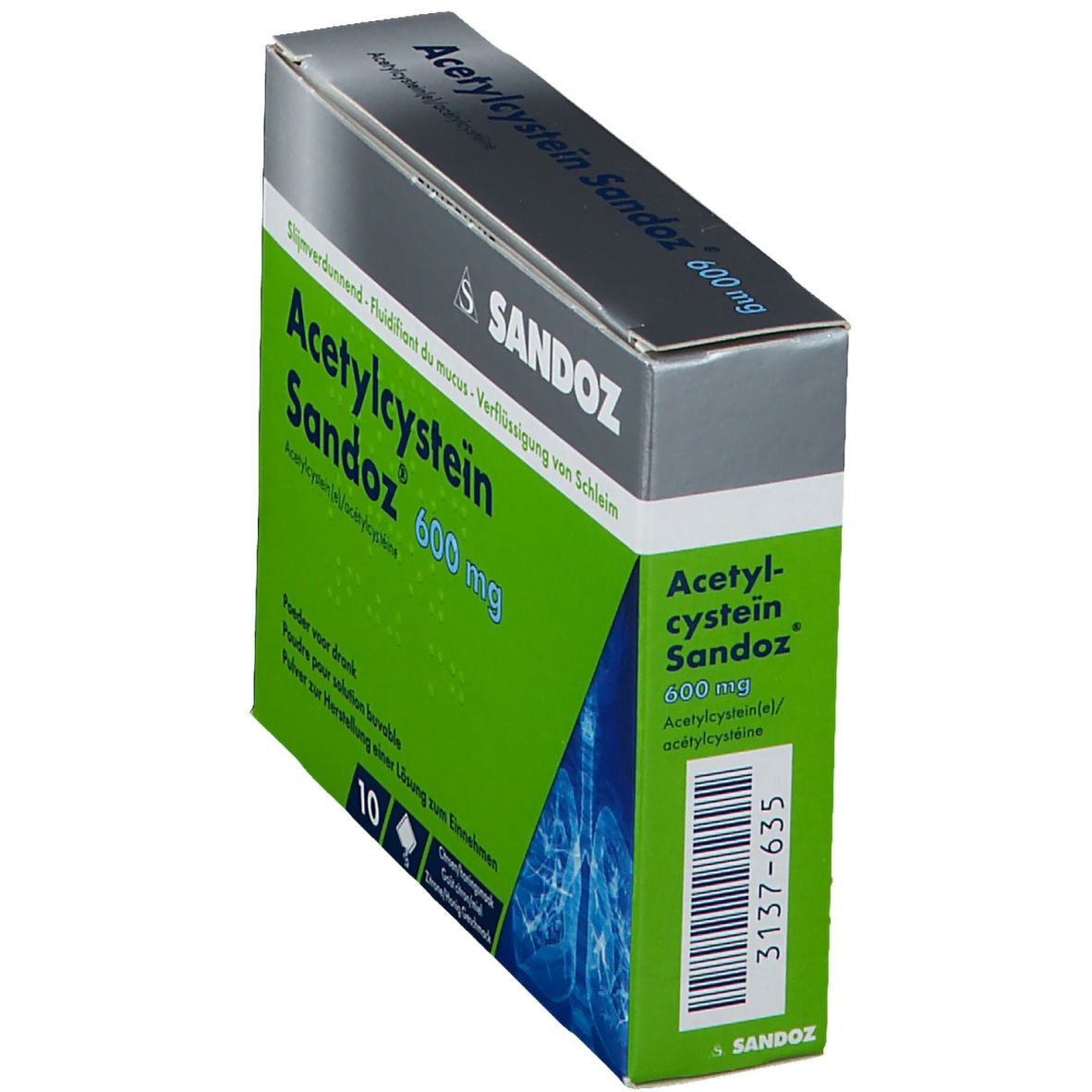 Acétylcystéine Sandoz 600mg