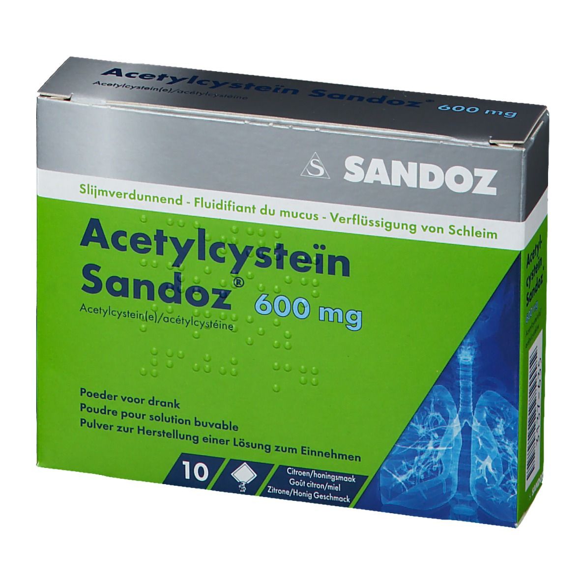 Acétylcystéine Sandoz 600mg