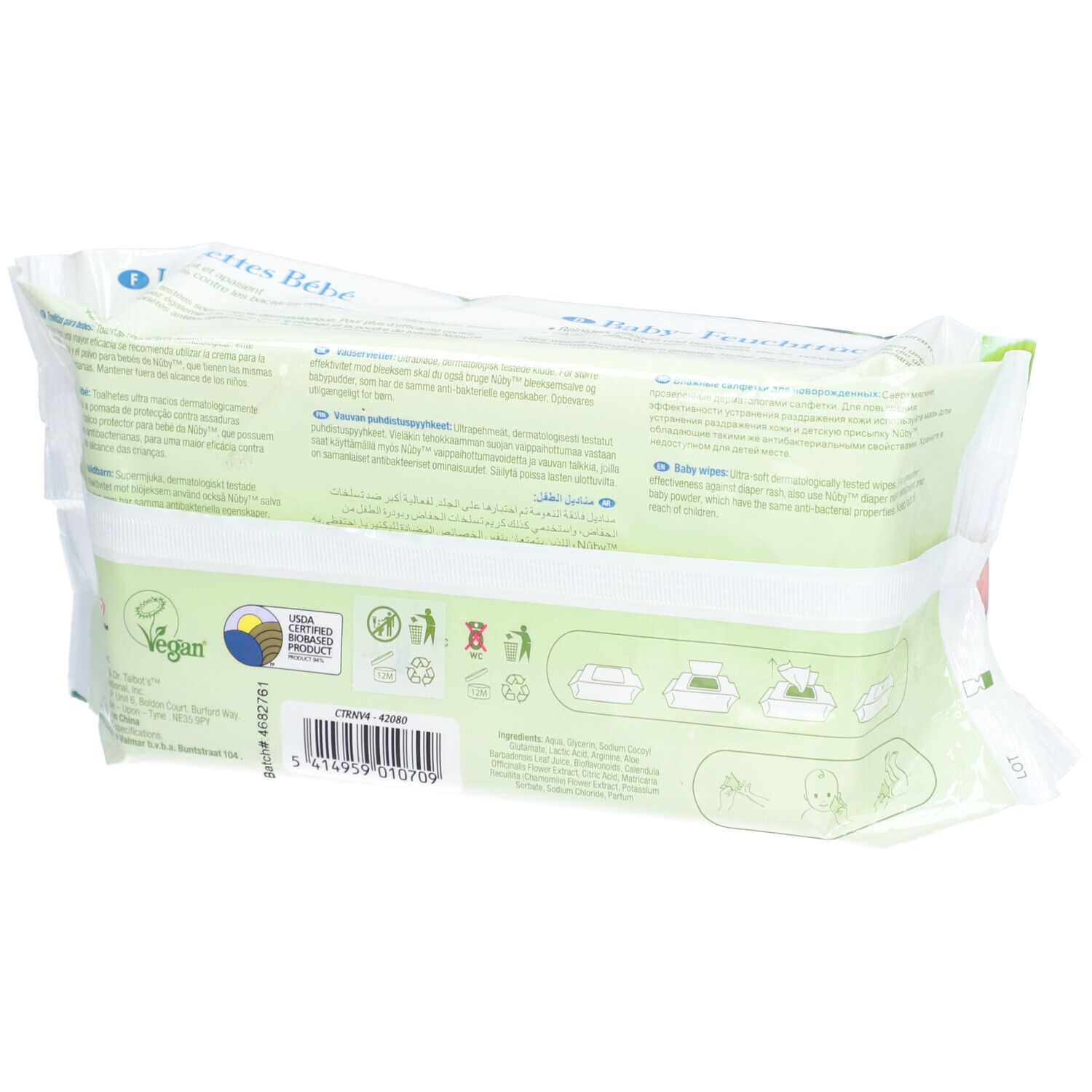 NÛBY Citroganix Lingettes bébé