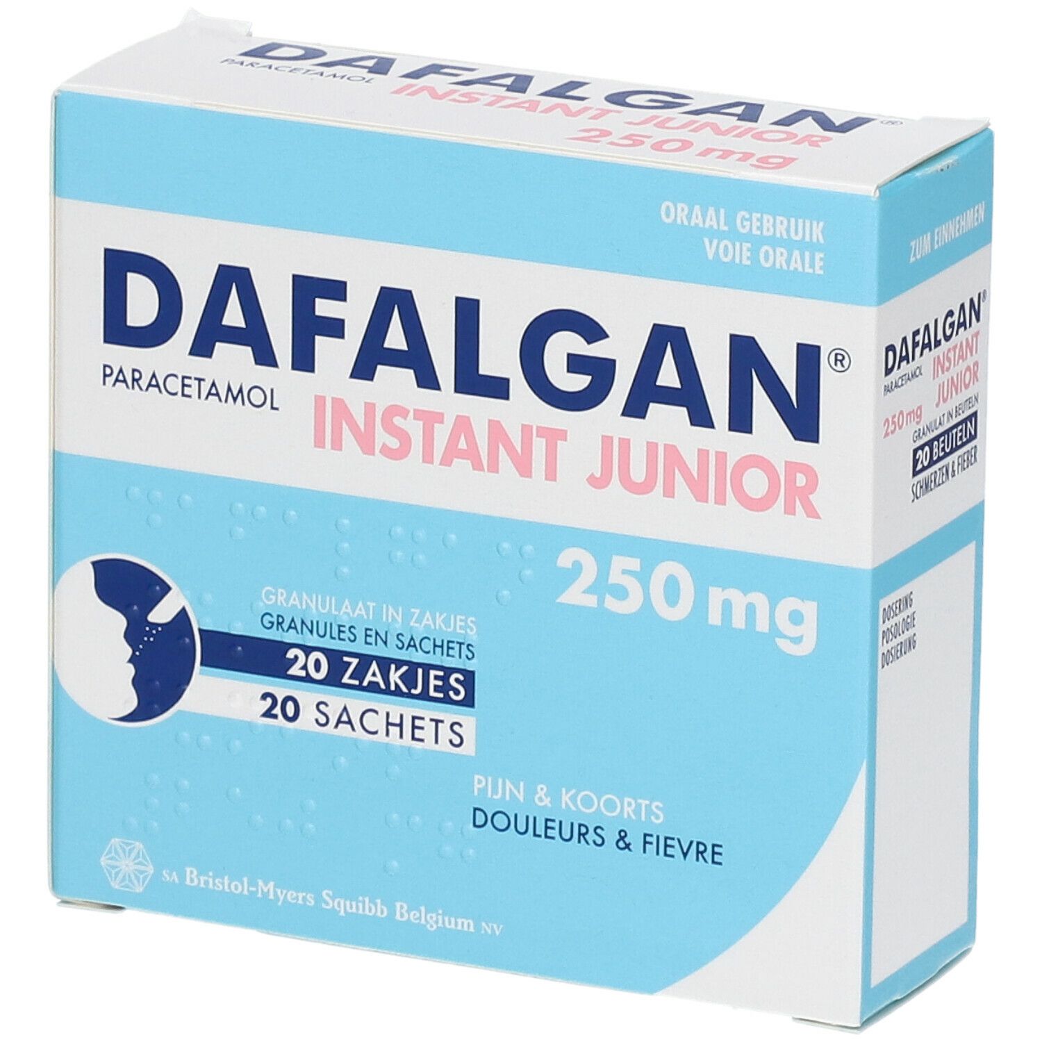 Dafalgan Instant Junior 250mg