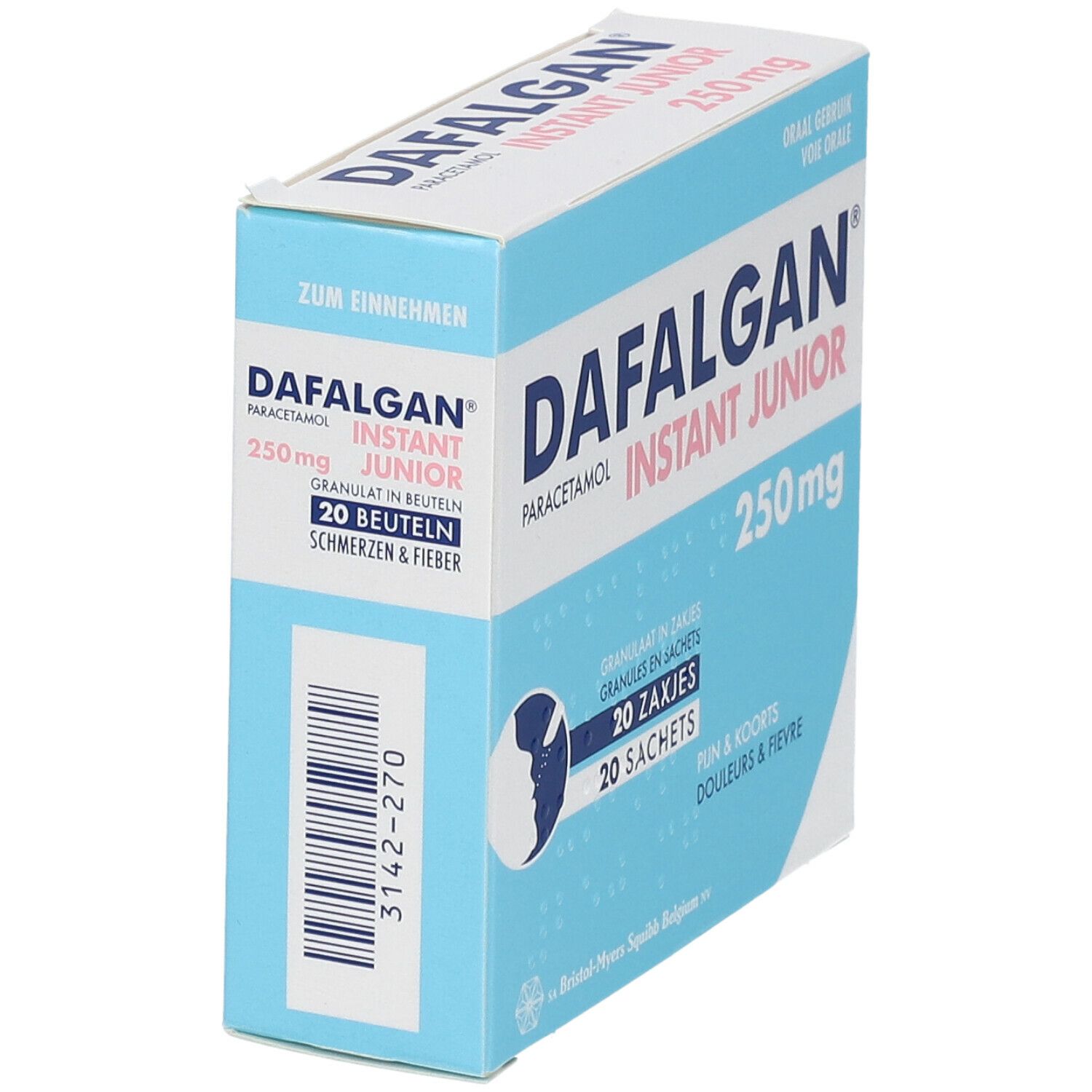 Dafalgan Instant Junior 250mg