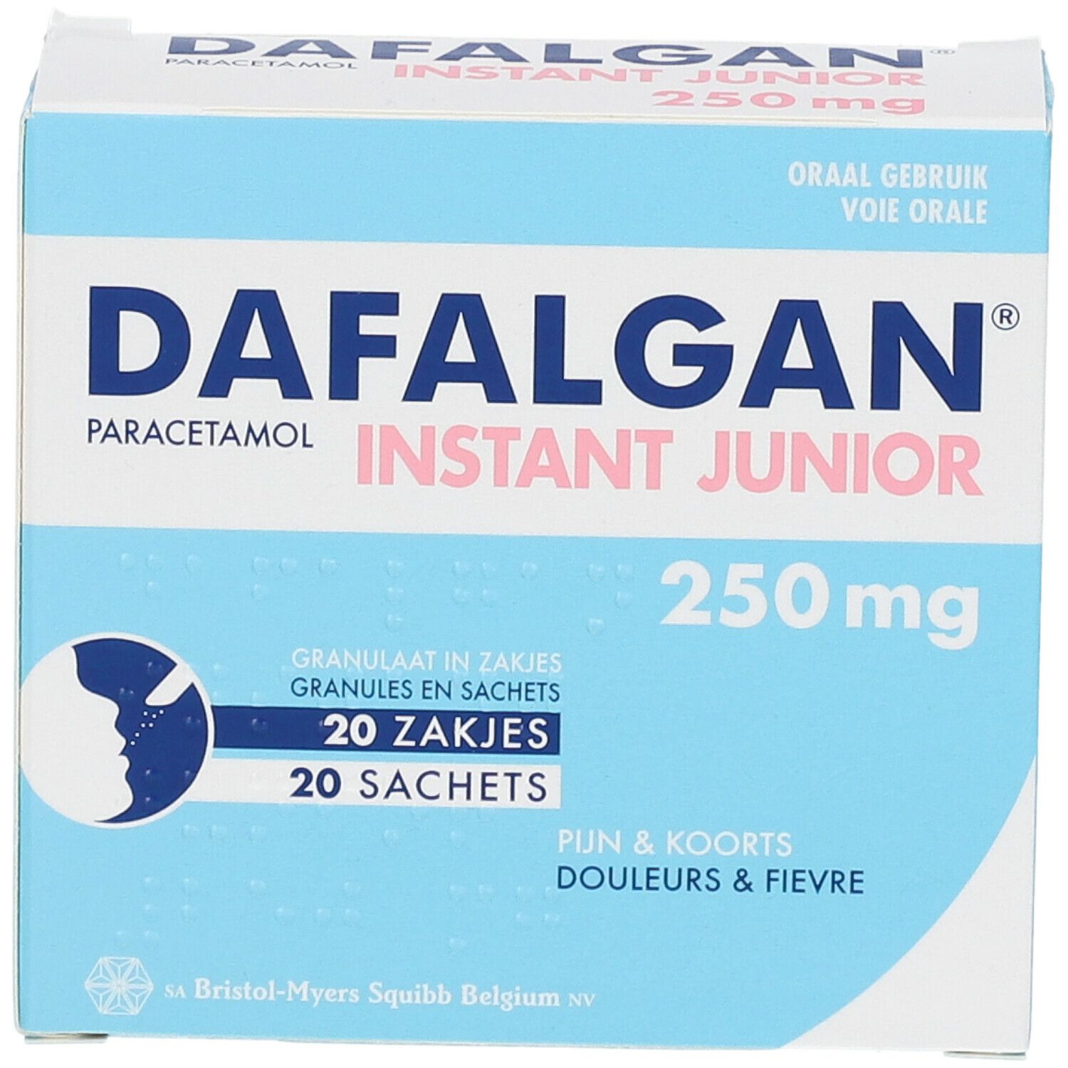 Dafalgan Instant Junior 250mg