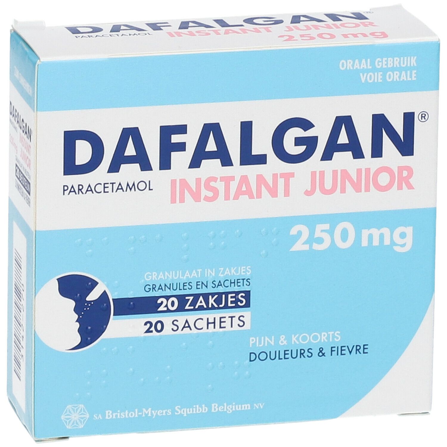 Dafalgan Instant Junior 250mg