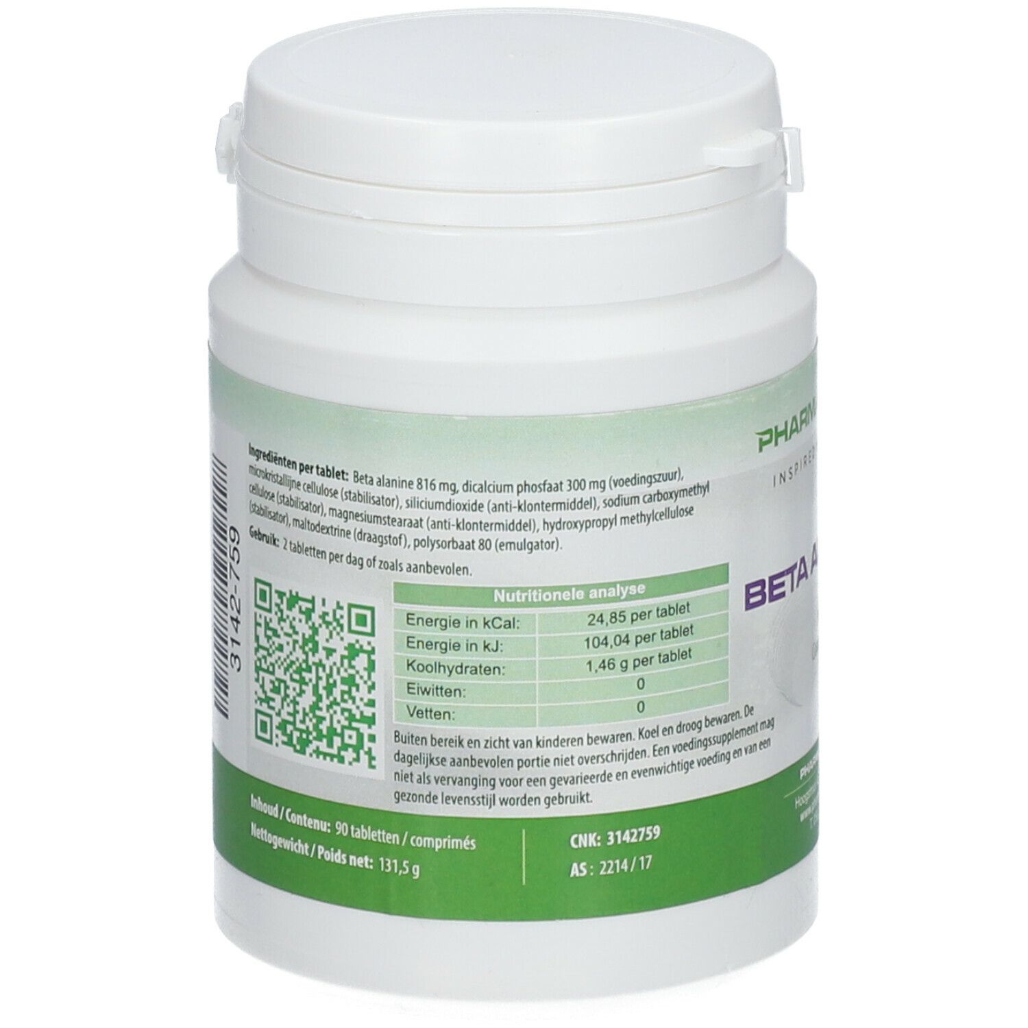 PharmaNutrics Beta Alanine 800 mg