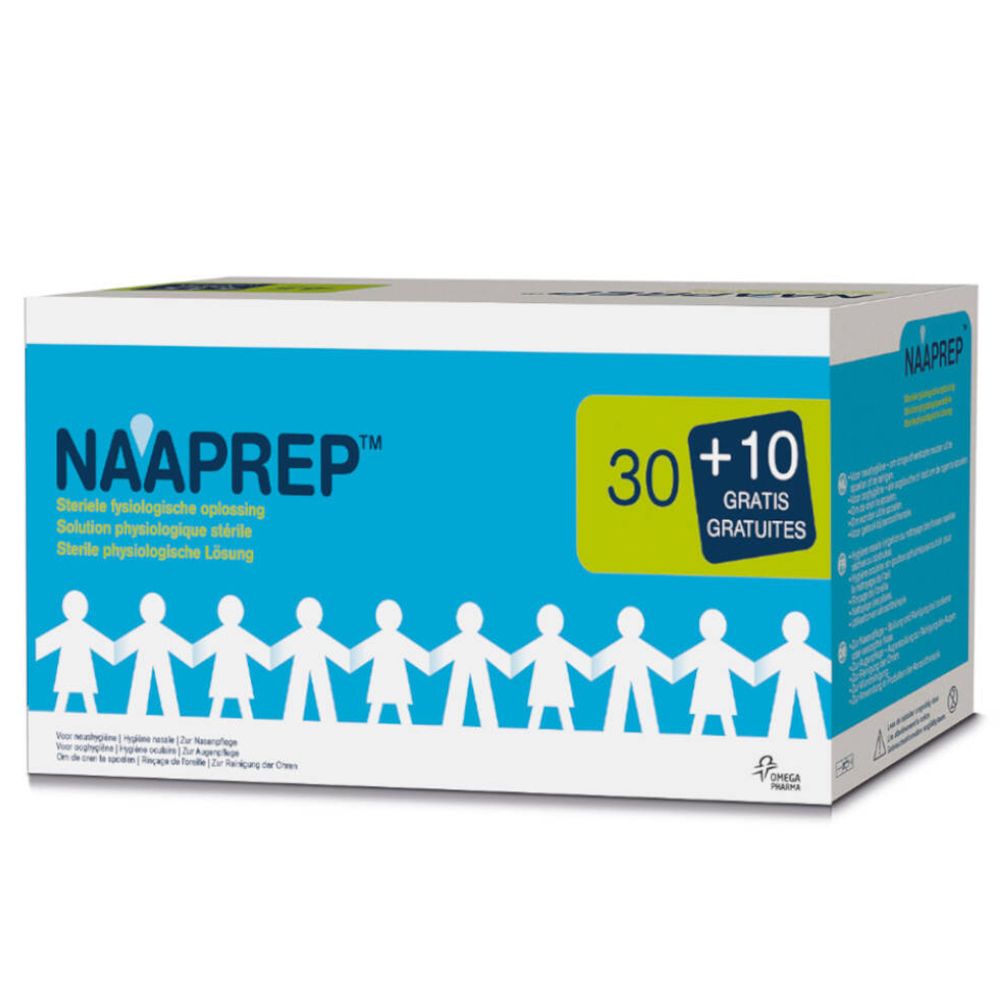 Naaprep Sérum Physiologique 30+10 Ampoules GRATUITES