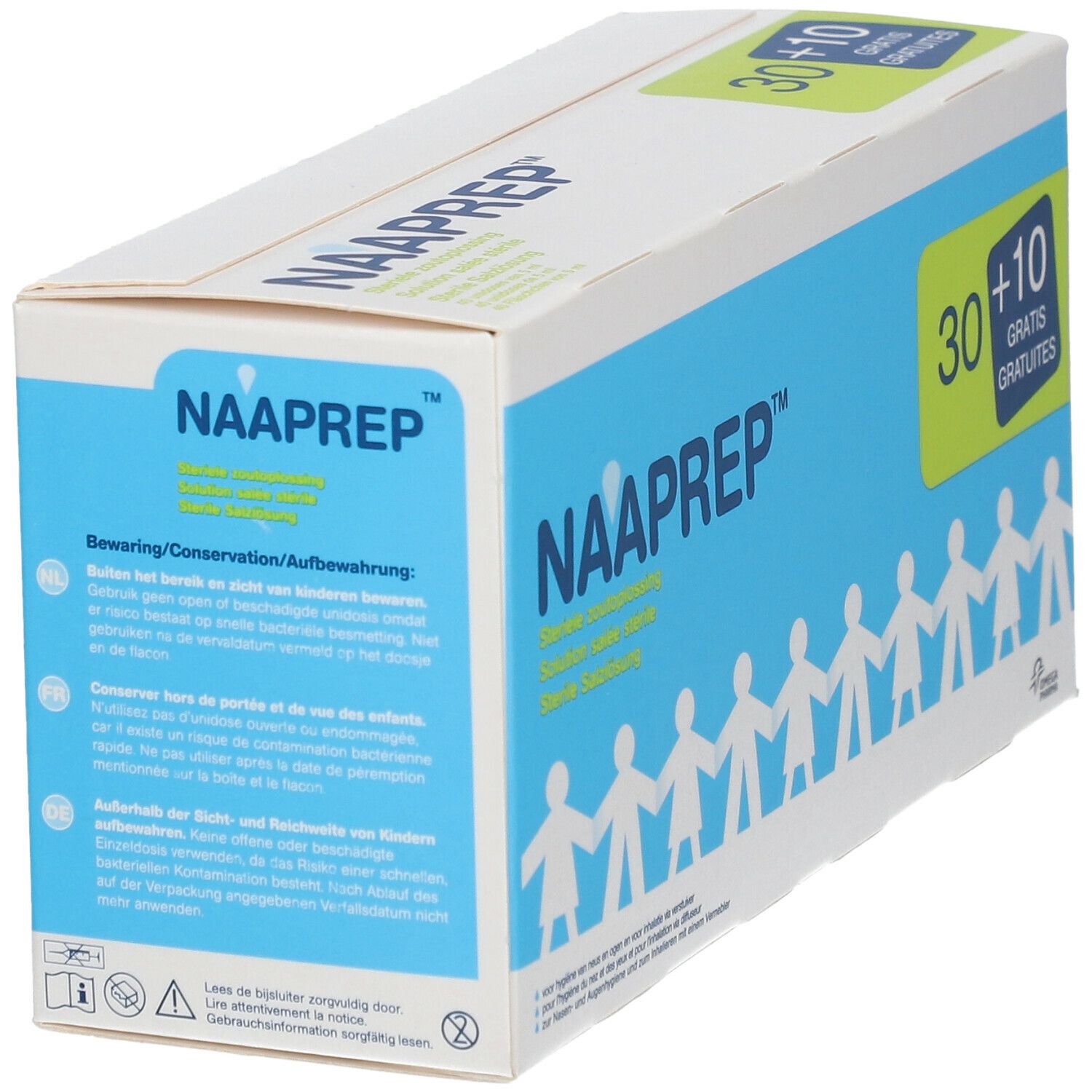 Naaprep Sérum Physiologique 30+10 Ampoules GRATUITES