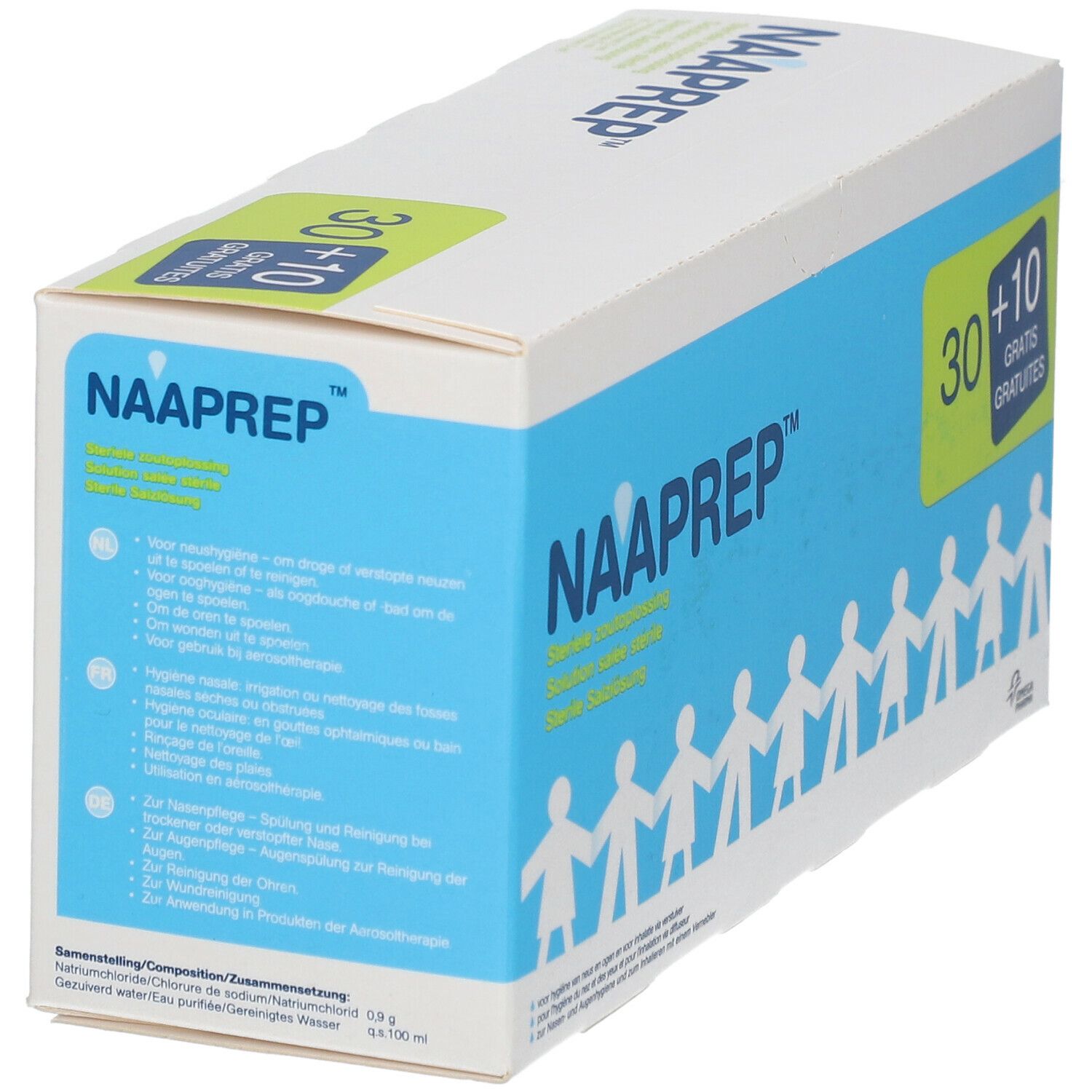 Naaprep Sérum Physiologique 30+10 Ampoules GRATUITES