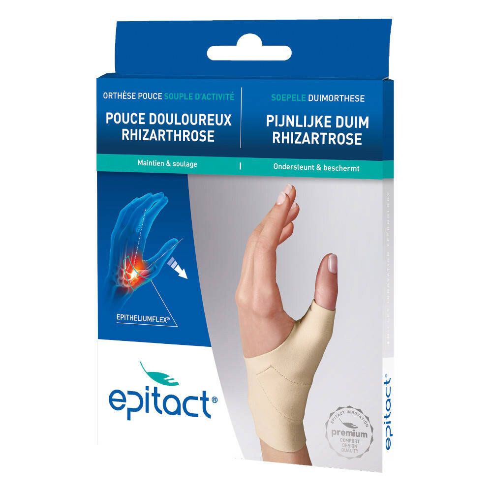 Epitact® Soepele Duimorthese Pijnlijke Duim - Rhizartrose Rechts Small