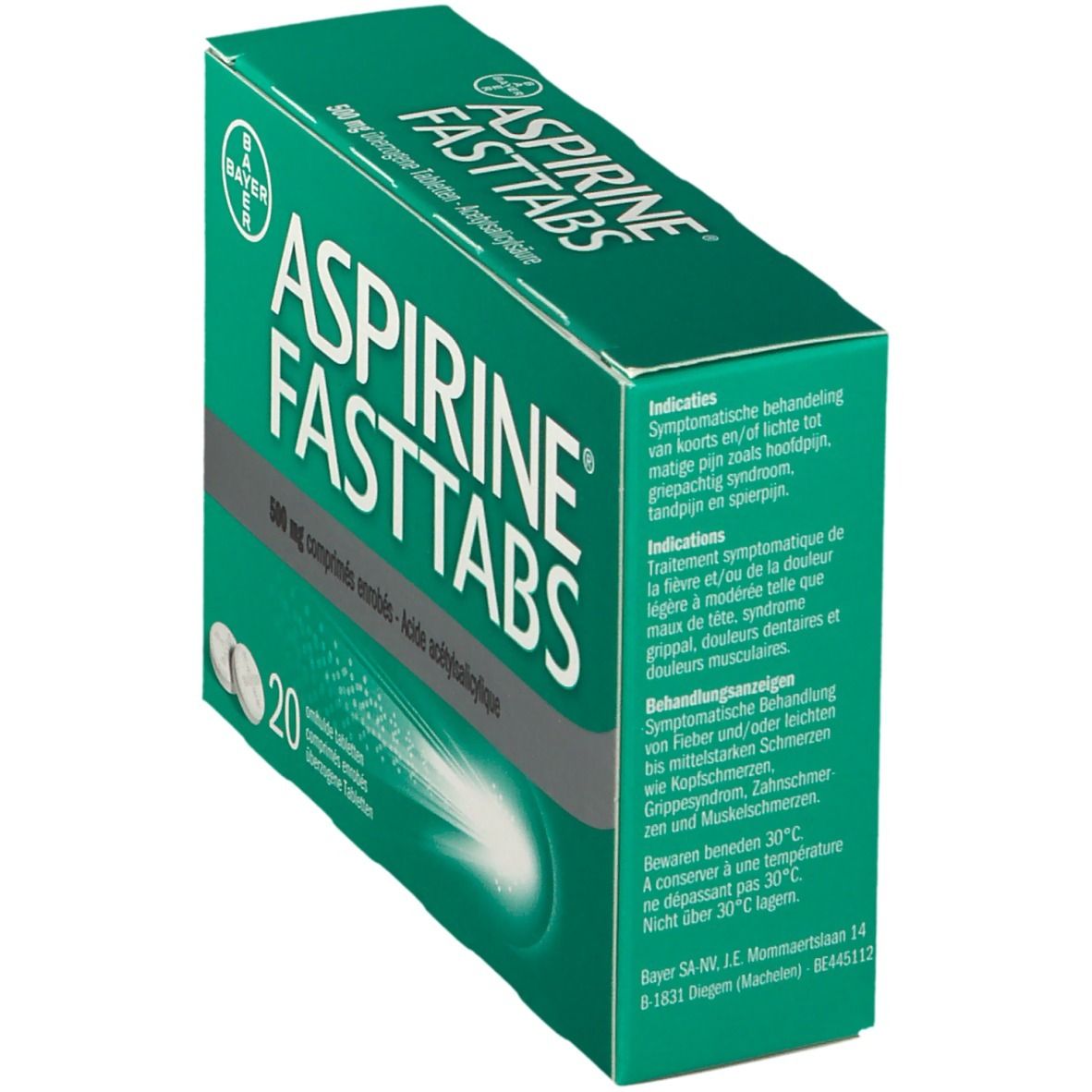 Aspirine 500mg