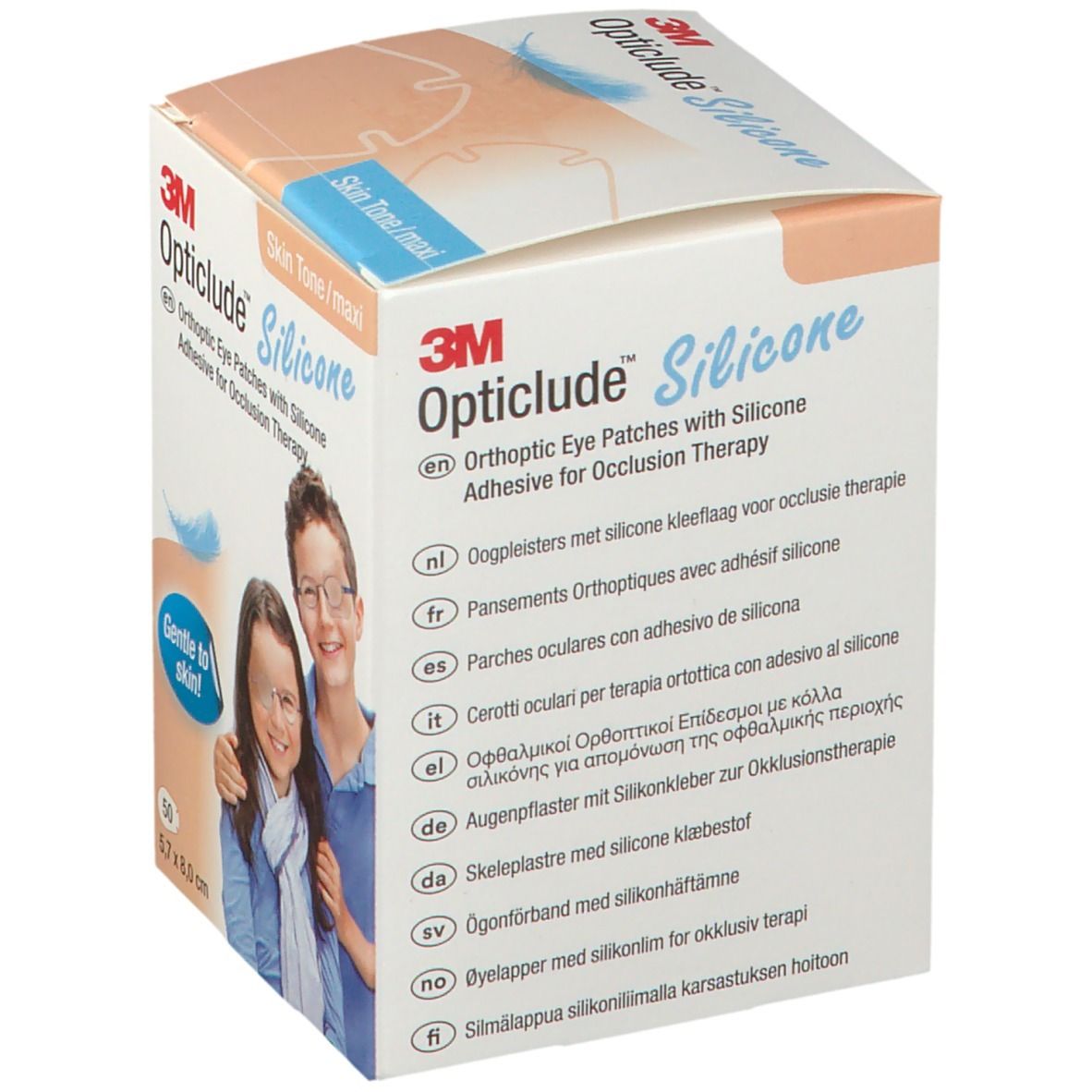 Opticlude Silicone Pansement Orthoptique Maxi 5,7cm x 8cm 2739ST50