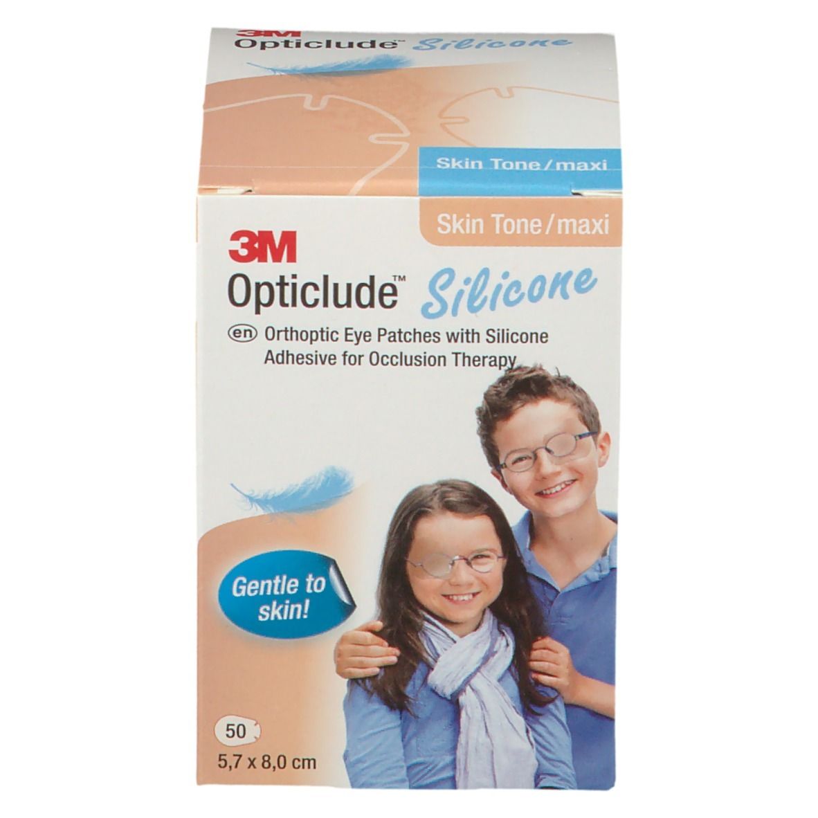 Opticlude Silicone Pansement Orthoptique Maxi 5,7cm x 8cm 2739ST50