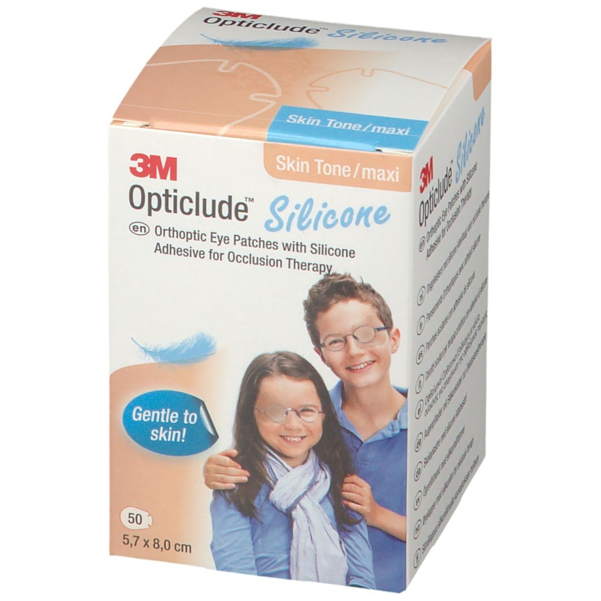 Opticlude Silicone Pansement Orthoptique Maxi 5,7cm x 8cm 2739ST50