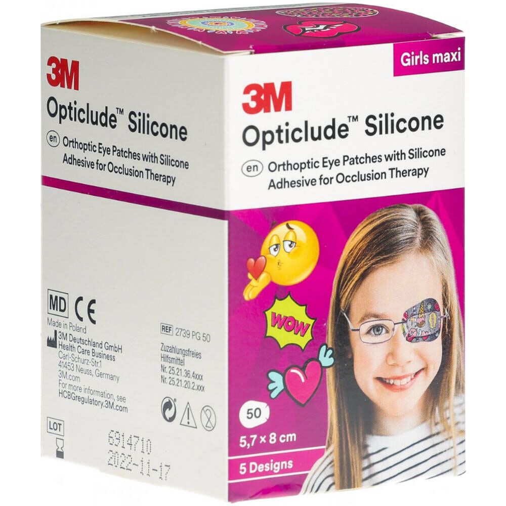 Opticlude Silicone Oogpleister Maxi Girls 5,7cm x 8cm 2739PB50