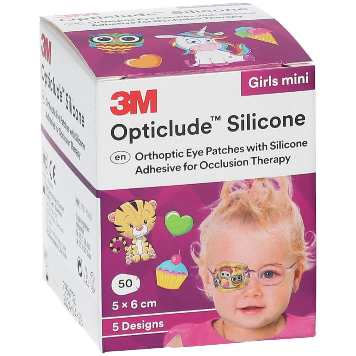 Opticlude Silicone Oogpleister Mini Girls 5cm x 6cm 2737PB50