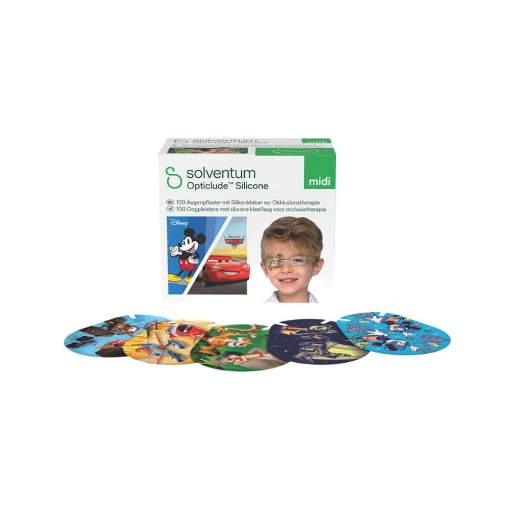 3M Opticlude™ Silicone Oogpleister Midi Boys 5,3cm x 7cm 2738PB50