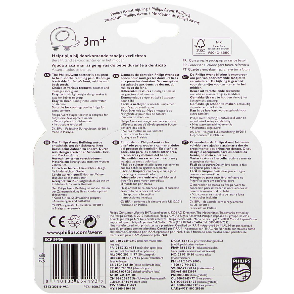 Avent Dentition Eléphant SCF199/00