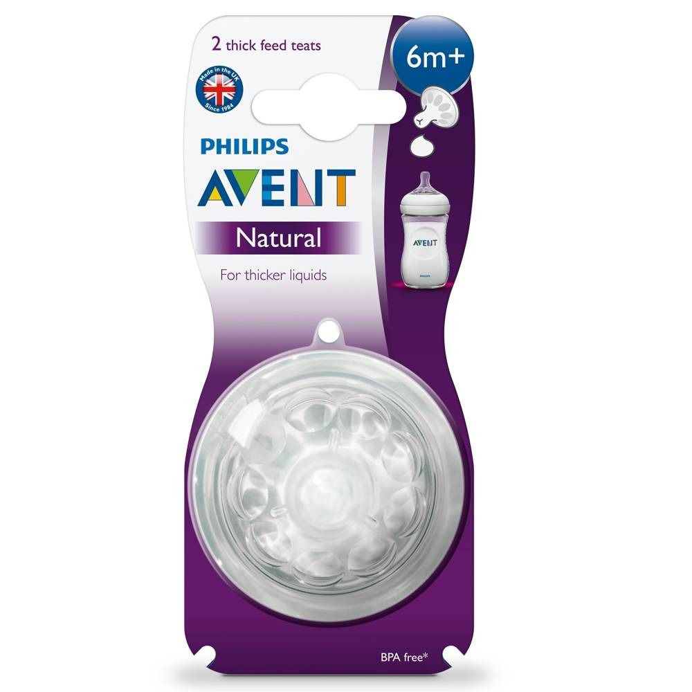 Avent Zuigspeen Natural Dikkere Pap