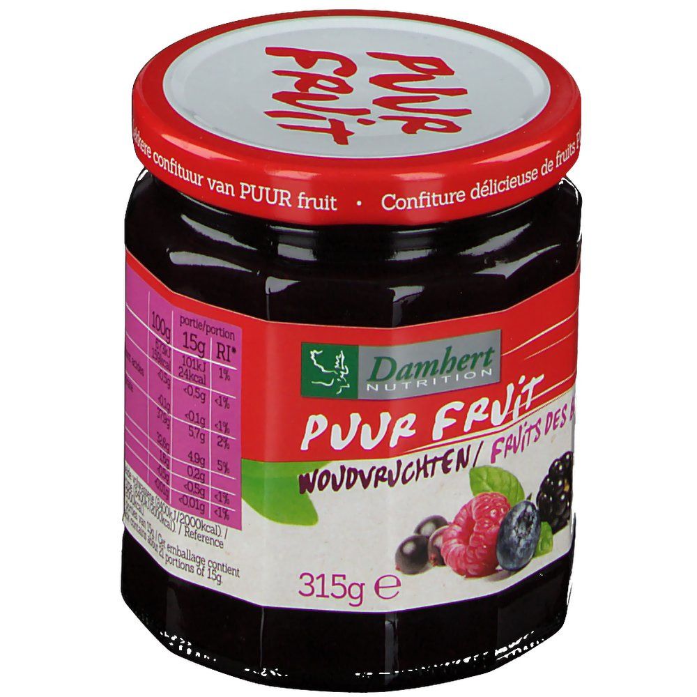 Damhert Confiture Fruits Forêt 100 % Sans Sucre