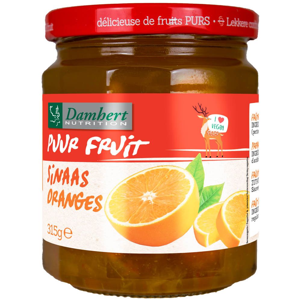 Damhert Confituur Sinaasappel - 100% Fruit (zonder toegevoegde suiker)