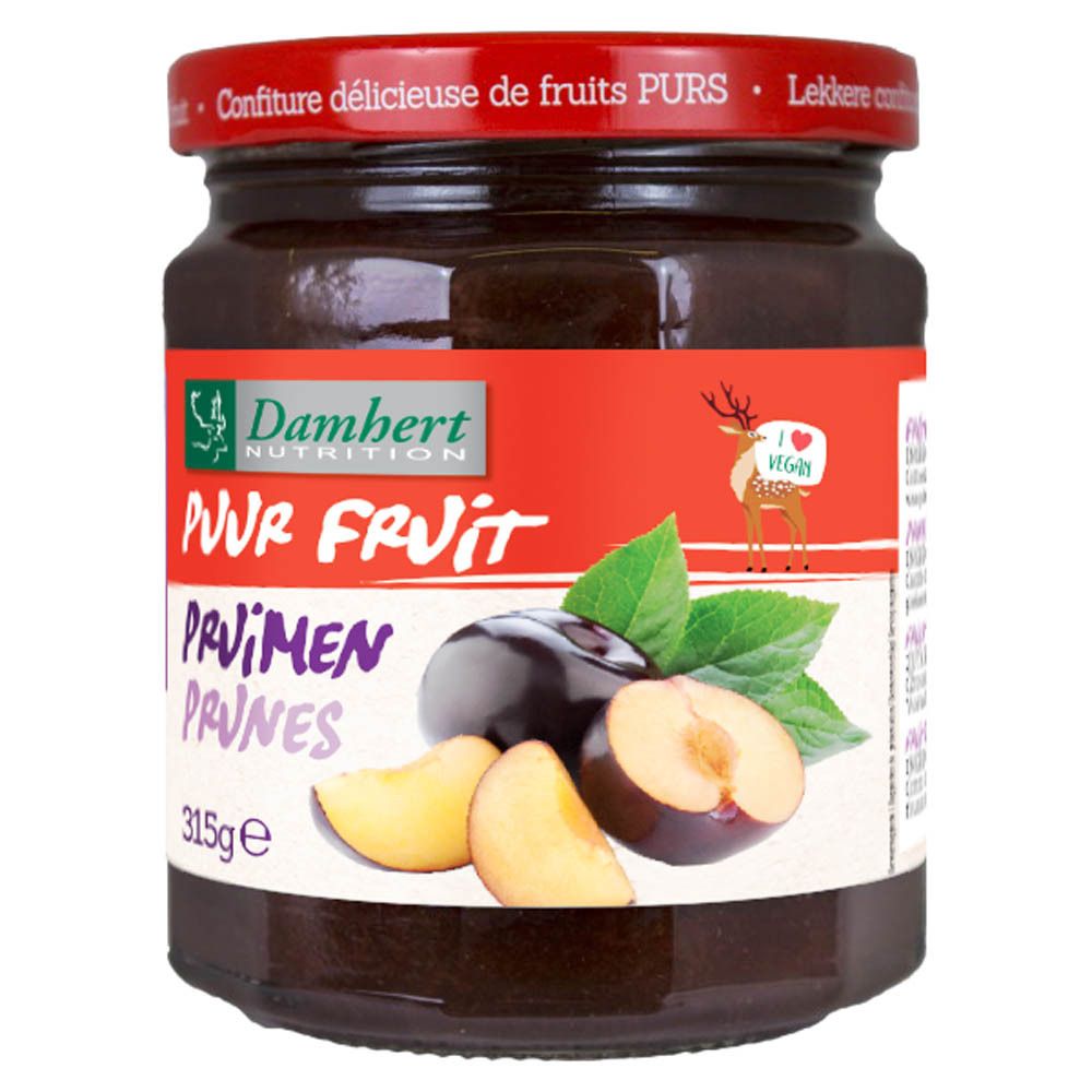 Damhert Confituur Pruim - 100% Fruit (geen toegevoegde suikers)